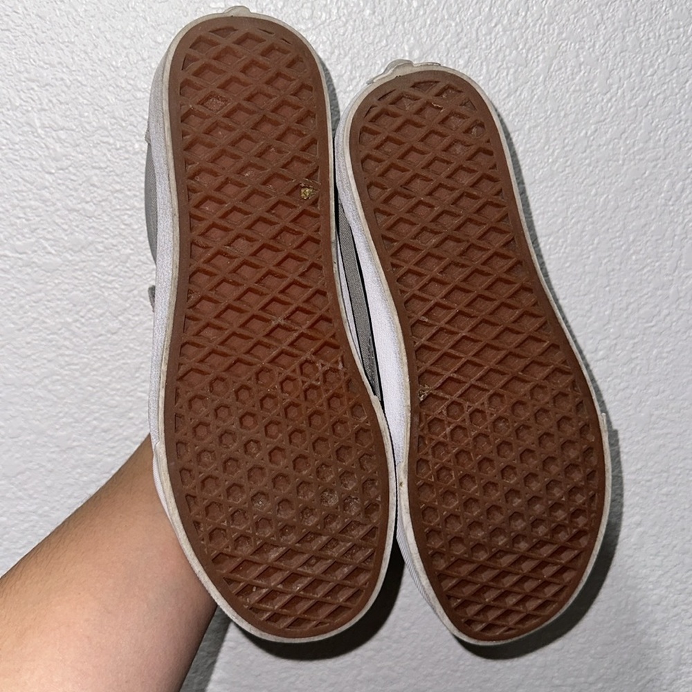 Vans Velcro Gray Shoes Sneakers - Picture 5 of 14
